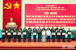 Ban Chỉ đạo 515 Quân khu 3 tổng kết công tác tìm kiếm, quy tập và xác định danh tính hài cốt liệt sĩ năm 2026
