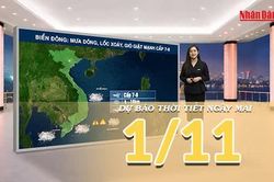 [Video] Dự báo thời tiết đêm nay và ngày mai 1/11: Bắc Bộ sắp đón không khí lạnh, Nam Bộ cảnh báo lốc sét gió giật mạnh