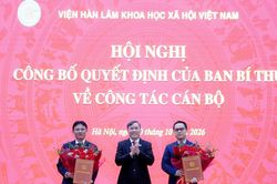 Công bố quyết định bổ nhiệm hai Phó Chủ tịch Viện Hàn lâm Khoa học xã hội Việt Nam