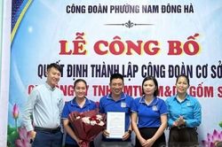 Toàn tỉnh thành lập mới 11 công đoàn cơ sở