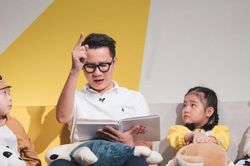 Hoàng Bách: 'Con trai tôi đi đâu chơi cũng mang theo sách để đọc'