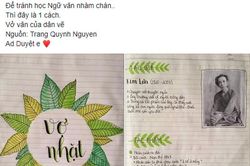 Vẽ nhân vật văn học như tác phẩm hội họa, cô nữ sinh nhận 'bão' like