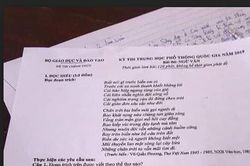 Đình chỉ 2 cán bộ coi thi để thí sinh dùng điện thoại chụp ảnh đề Văn đưa lên mạng