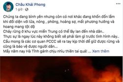 Mỹ Linh, Hòa Minzy... và nhiều nghệ sĩ Việt đau xót khi chứng kiến cháy rừng ở Hà Tĩnh