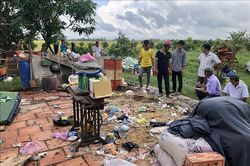 Mưa, dông lốc làm thiệt hại 879 nhà dân tại An Giang