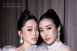 Hoa hậu Mỹ Linh, Á hậu Phương Nga đẹp tựa 'nữ thần'
