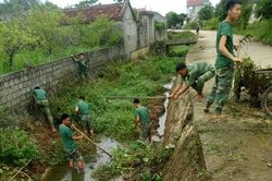 Tiểu đoàn Trinh sát 701 triển khai hoạt động bảo vệ môi trường tại xã Yên Đồng
