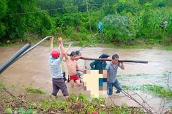 Mưa lớn khủng khiếp ở Đắk Lắk, người đàn ông bị nước cuốn thiệt mạng