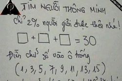 Bài toán 'tìm 2% người thông minh' gây tranh cãi mạng xã hội