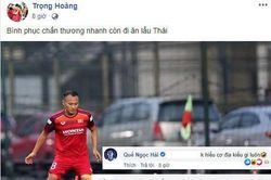 Hồi phục tích cực, Trọng Hoàng có thể ra sân đấu Thái Lan