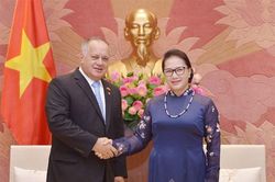 Chủ tịch Quốc hội Nguyễn Thị Kim Ngân tiếp Phó Chủ tịch thứ nhất Đảng XHCN thống nhất Venezuela