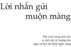 Hãy nói lời yêu thương trước khi quá muộn