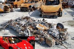 Bị thiêu rụi chỉ còn đống tro, Ferrari 458 vẫn được rao bán như thường