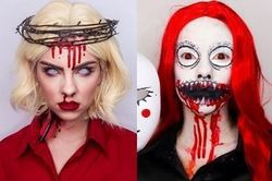 Hot girl lột xác với màn make up ma quái cho dịp Halloween
