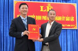 Công bố quyết định bổ nhiệm Phó Bí thư Thành ủy Bảo Lộc