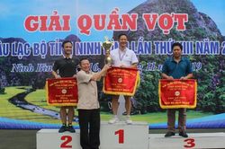 'Trái ngọt' của phong trào quần vợt tại thành phố Tam Điệp