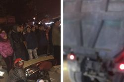 Xe tải 'hổ vồ' va chạm với xe máy, một nữ giáo viên tử vong