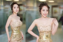 Đâu chỉ trên phim, ngoài đời Quỳnh Nga cũng chăm diện đồ khoe khéo vòng 1' bốc lửa'