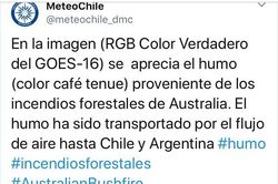 Cháy rừng ở Úc: Khói từ đám cháy đã lan đến Chile và Argentina