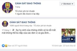 Hàng loạt tài khoản mạng xã hội mạo danh Cảnh sát giao thông