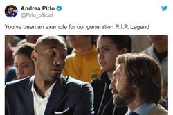 Pirlo, Casillas bàng hoàng trước sự ra đi của Kobe Bryant