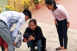Nghệ An: Thầy giáo cứu một em nhỏ rơi xuống hồ nước khi đi vãn cảnh chùa