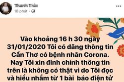 Công an làm việc với nữ bác sĩ Cần Thơ thông tin sai về dịch corona