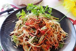 Tuyệt chiêu làm nộm đu đủ bò khô ngon khó cưỡng