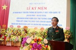 Hệ Quản lý học viên quốc tế, Học viện Quân y kỷ niệm 60 năm ngày truyền thống