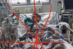 Bức ảnh bệnh nhân với nhiều dây truyền không phải là bệnh nhân mắc Covid-19