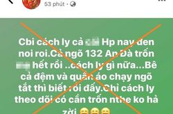 Phạt 10 triệu đồng người phụ nữ đăng tin sai lệch dịch Covid-19 ở Hải Phòng