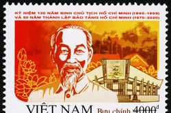 Phát hành bộ tem đặc biệt kỷ niệm 130 năm sinh Chủ tịch Hồ Chí Minh