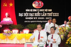 Đại hội đại biểu Đảng bộ Công ty Apatit Việt Nam lần thứ XXII, nhiệm kỳ 2020-2025 thành công tốt đẹp