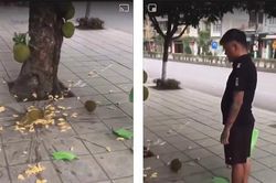 Clip: Thanh niên háo hức cầm chậu hứng mít và cái kết cười ra nước mắt