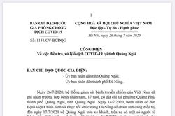 7 việc cần làm ngay tại Đà Nẵng, Quảng Ngãi để dịch COVID-19 không xảy ra trong cộng đồng