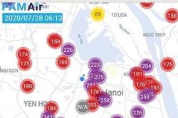 Sáng 28/7, Hà Nội lại ô nhiễm không khí nghiêm trọng