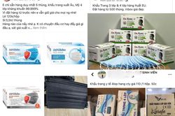 Khẩu trang y tế xuất hiện nhiều trên 'chợ mạng'