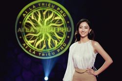 Hoa hậu Lương Thùy Linh gặp may khi thi 'Ai là triệu phú'