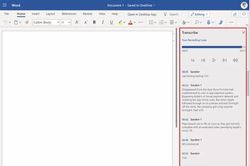Microsoft bổ sung tính năng Transcribe trong Word hỗ trợ sinh viên, phóng viên