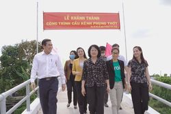 Khánh thành, bàn giao công trình cầu kênh Phụng Thớt tại Tiền Giang