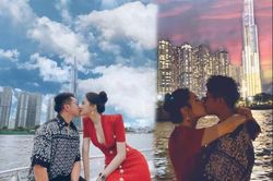 Fan 'đảo điên' trước loạt ảnh khóa môi 'ngọt lịm' của Hương Giang - Matt Liu