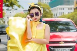 Mẫu nhí Quỳnh Anh hóa tiểu thư kiêu kỳ trong bộ sưu tập chào hè