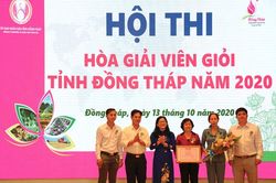 60 hòa giải viên tham gia thi 'Hòa giải viên giỏi' tỉnh Đồng Tháp