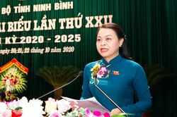 Bà Nguyễn Thị Thu Hà tái đắc cử Bí thư Tỉnh ủy Ninh Bình
