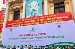 Gần hai nghìn người tham gia Ngày chạy Olympic vì sức khỏe toàn dân