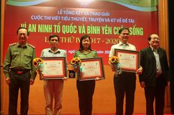 Trao 21 giải cuộc thi viết tiểu thuyết, truyện, ký về đề tài Vì an ninh Tổ quốc