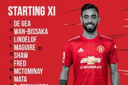 Everton 1-3 Man Utd: Bruno Fernandes tỏa sáng