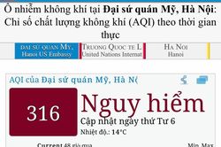 Miền Bắc ô nhiễm không khí rất nghiêm trọng