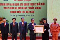 Tập đoàn Điện lực Việt Nam đón nhận Danh hiệu Anh hùng Lao động thời kỳ đổi mới