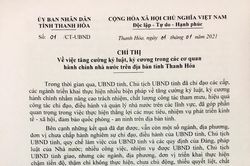 Tăng cường kỷ luật, kỷ cương trong các cơ quan hành chính Nhà nước trên địa bàn tỉnh Thanh Hóa